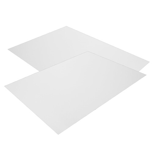 Ibasenice Aluminum Sheets for Crafts Silver 2Set 2