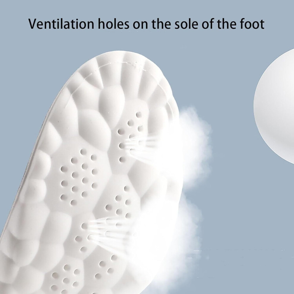 PU Shoe Insoles Soft Breathable Shock Absorbing Trimmable