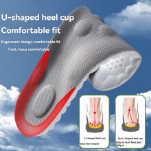 PU shoe insoles soft breathable 1/2/4 pairs