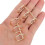 Ibasenice White Metal Binder Rings 2 pcs 5