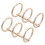 Ibasenice White Metal Binder Rings 2 pcs 7