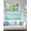Sheer Curtains Aqua Mountain Gradient 2 Panels 52x54 Inch 4