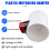 2X Plastic Motorized Damper PVC Check Valve Air Duct Volume Controller for Ventilation Pipe 220VAC 110mm 9