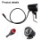 E-Bike LED Headlight 6V-60V Waterproof Front Light with 6