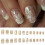 French Tip Square Press-on Nails 24 Pieces 2
