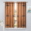Rustic Barn Door Curtains Brown 84x84 in 4