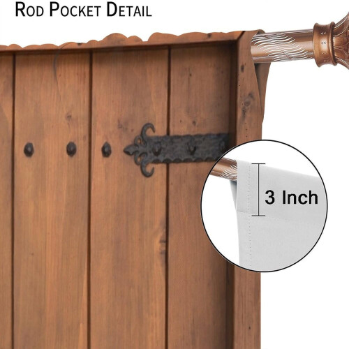 Barn Door Curtains Rustic Brown 84x84in 1