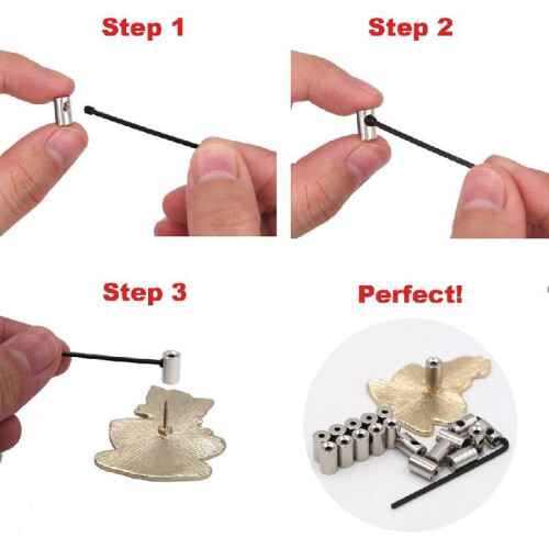 Pin Locks Locking Pin Backs 10 Pieces 2