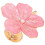 Pink Zinc Alloy Flower Pull Handle for Cabinet Drawer 3