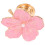 Pink Zinc Alloy Flower Pull Handle for Cabinet Drawer 6