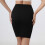 High-Waist Seamless Tummy Control Half Slip Black M 5