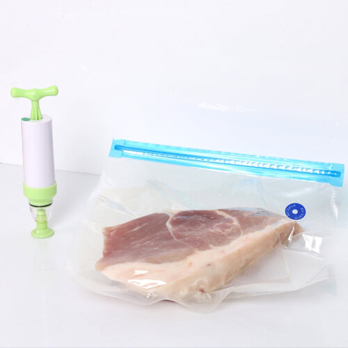Pompe manuelle de mise sous vide pour la compression des sachets alimentaires 1