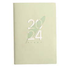 2024 A5 Daily Planner Notebook Green