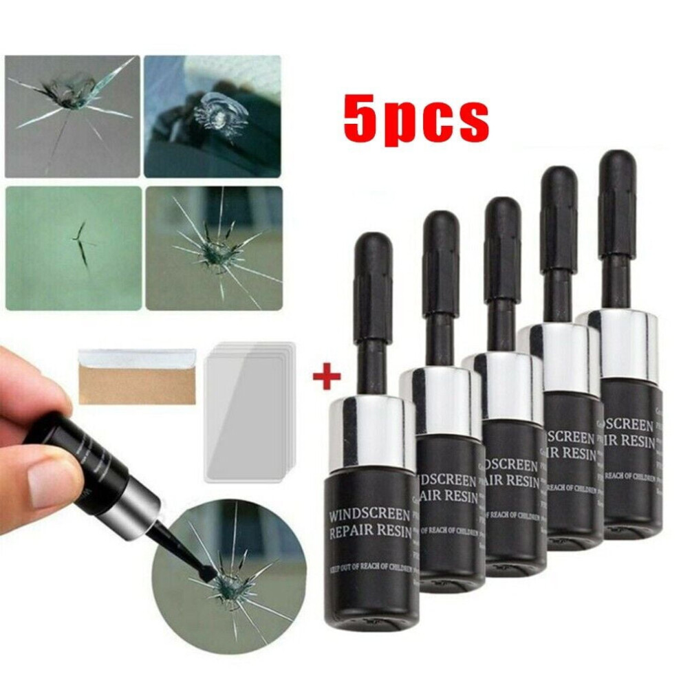 Windshield Crack Repair Kit Nano Fluid For Car Glass Chips Black 9357860612685