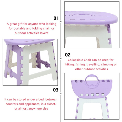 Folding Portable Stool Plastic 1 Piece 1