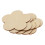 Flower-shaped MDF blank plaques for DIY crafts, 100mm, 5 pcs 5