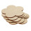Flower-shaped MDF blank plaques for DIY crafts, 100mm, 5 pcs 7