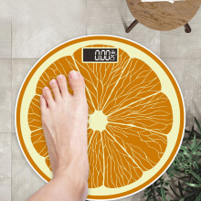 Fruit Pattern Digital Scale with Glass Panel, USB Charging,