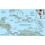 Pôster laminado com mapa geral do Caribe 1