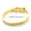 Roman Numeral Cuff Bangle Bracelet Set 2 pcs Black 2