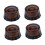 Guitar Knobs Light Brown 6mm Shaft 4 Pieces 2