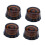 Guitar Knobs Light Brown 6mm Shaft 4 Pieces 3