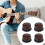 Guitar Knobs Light Brown 6mm Shaft 4 Pieces 8
