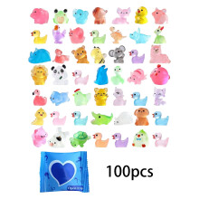 Mini Glow-in-the-Dark Resin Animals Blind Bag Set