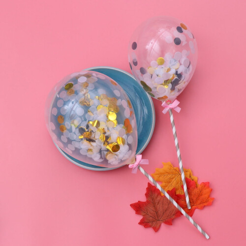 FRCOLOR sequined cake toppers 10 pcs