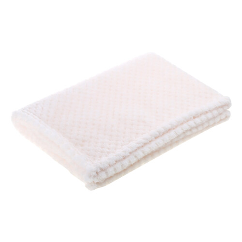 Pineapple Grid Coral Fleece Blanket Lightweight