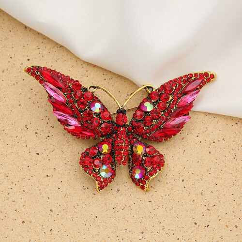 Butterfly Brooch Enamel Finish 1 Piece