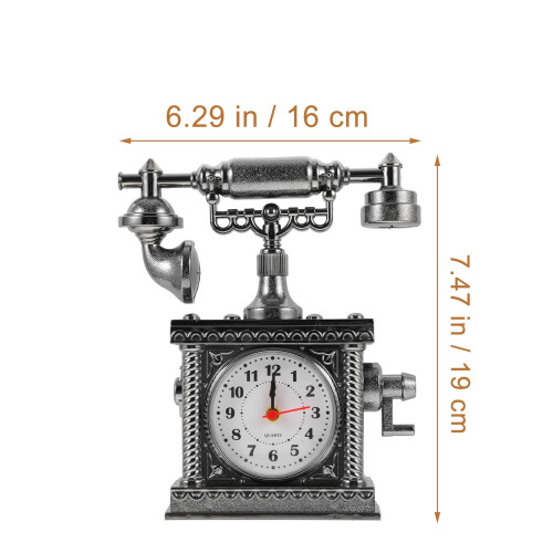 Vintage phone clock for home and office ABS material 1 piece 1