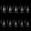 Fake Nail Tips Clear Acrylic Press-On 10 Sizes 2