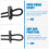 Eyeglasses Straps Black 10 Sets 11.8 x 0.1 in 2