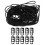 Eyeglasses Straps Black 10 Sets 11.8 x 0.1 in 6