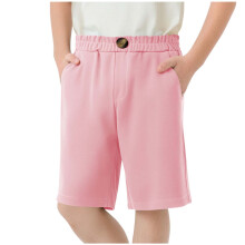 Boys school uniform chino shorts stretch pull-on pink size