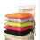 Solid Color Non-Slip Square Seat Cushion with Straps 3