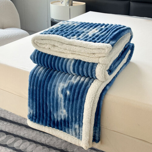 Lamb's Wool Milk Fleece Blanket Double Layer 100x70cm 2