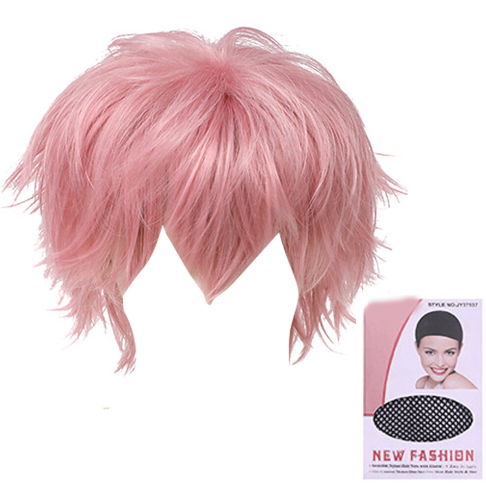 Short Hair Wig Full Head Toupee for Cosplay