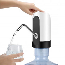 Fontaine à eau avec pompe électrique USB, 5 gallons, blanche