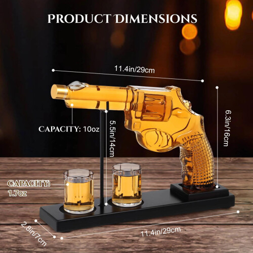 Whiskykaraffset Blyfritt glas 1 Karaff 2 Glas 2