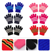 6Pairs Kids Thermal Gloves Knitted Protect Hands For Boys And Girls Cold Weather