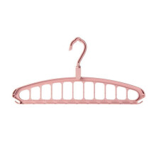 Multifunctional 11-Hole Clothes Hanger, Space-Saving Closet Organizer for Dorm, Bedroom & Apartment – Sturdy Garment Rack