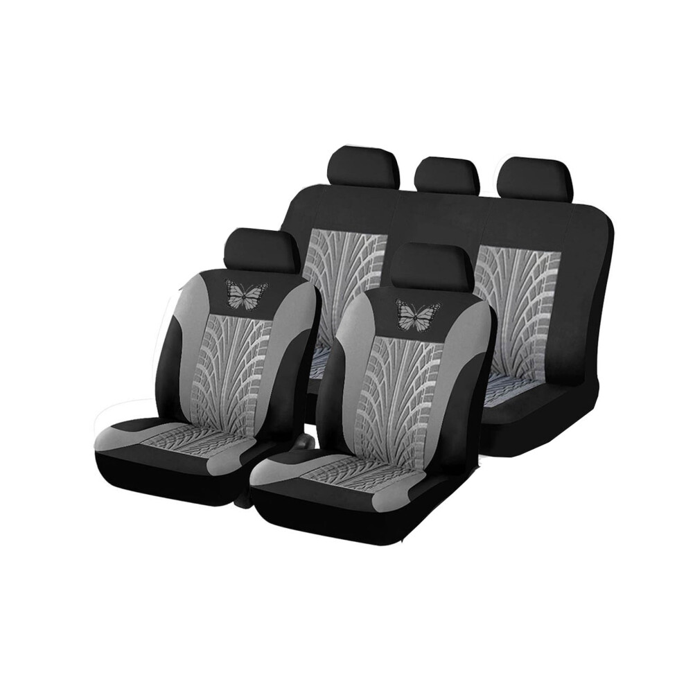 Car Seat Covers Universal Fit Butterfly Design Full Set 913211313176