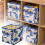 Collapsible Fabric Storage Cube Blue Toy Box 1 Pack 1