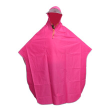 Men's Rosy Rain Poncho with Drawstring Hood - Cycling Bike Cape