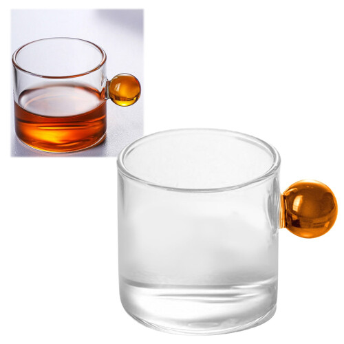 Glass Tea Cup with Handle Mini Pitcher and Creamer 1