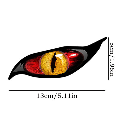 Eye Pattern Sticker Vinyl Durable 1 Piece 2