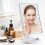 LED Touch Makeup Mirror Dimmable 360 Rotatable USB 4