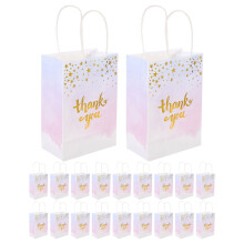20pcs Thank You Gift Bags Handheld Gift Packaging Bags Decorative Gift Bags with Handle Packing Bags